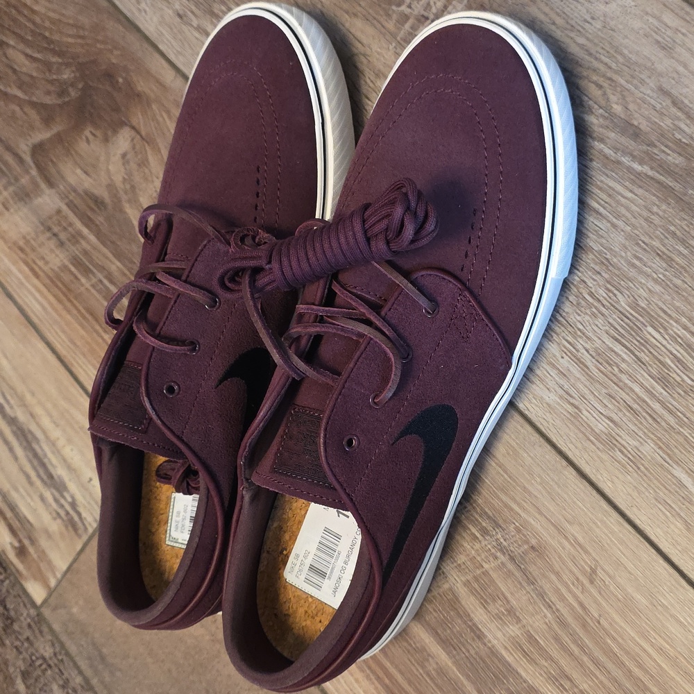 NWT Men's NIKE SB Jankowski OG in Burgundy Crush/Black. Cork Insoles. Sickys